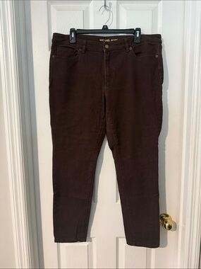 Michael Kors Chocolate Brown Slim Pants
